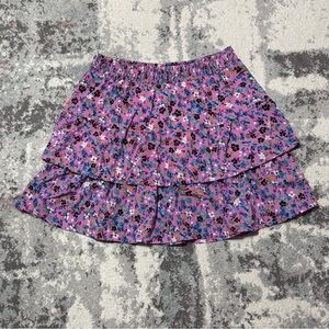 Vero Moda Purple Floral Mini Skirt